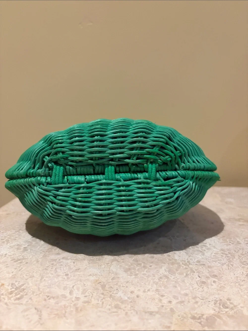 Kate Spade x Target green wicker bag